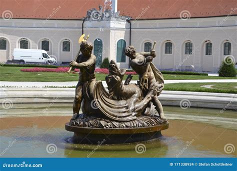 The Esterhazy Castle in Hungary Stock Photo - Image of landmark, labels ...