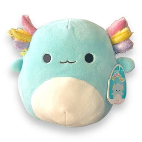 Squishmallows 8 Irina Blue Axolotl Rare Plush Sea Collection Kellytoy