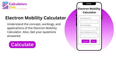 Electron Mobility Calculator | Understand Elerton Mobility