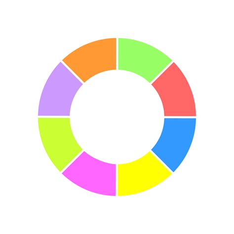 Rosquinha Gr Fico Colorida Volta Diagrama Segmentado Dentro Setores