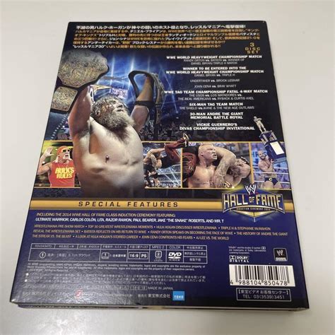 Wwe Wrestlemania Dvd Disc Set Japanese Subtitles Dd Ebay