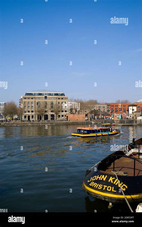 Floating Harbour Ferry And Arnolfini Centre Bristol Stock Photo Alamy