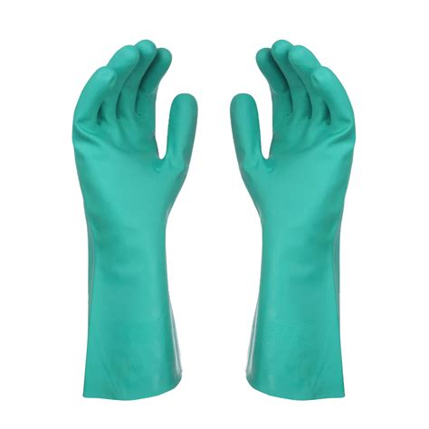 GJX Latex Chemical Resistant Gloves,Reusable Heavy Duty Long Rubber