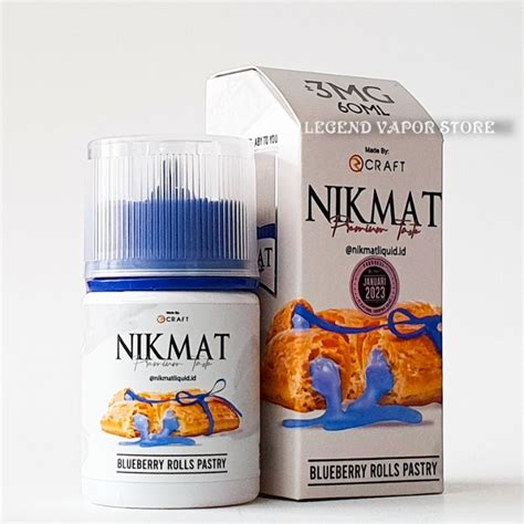 Jual Freebase Liquid Nikmat V Blueberry Rolls Pastry Ml Authentic