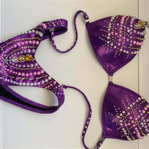 Muscle Dazzle Figure Competition Posing Bikini Suit Size S S