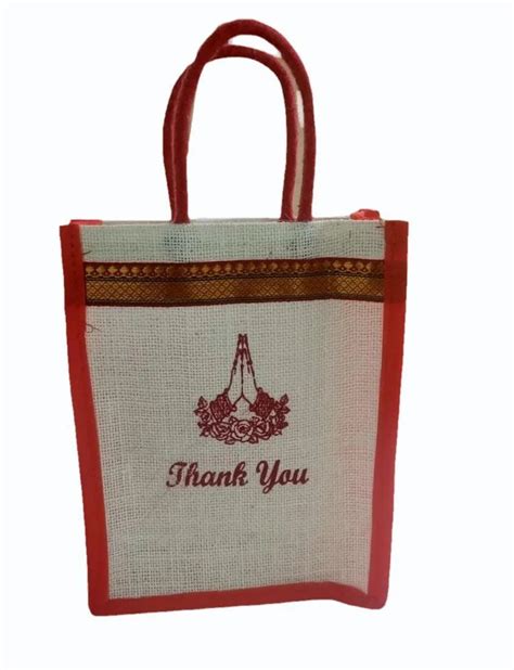 Loop Handle Plain Jute Bag For T And Shopping Bags Size 10 14