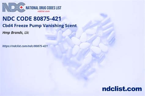 Ndc Cbd Freeze Pump Vanishing Scent