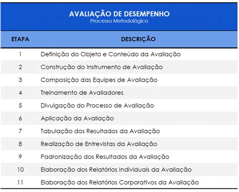 Processo Avaliacao Desempenho Academia Perspectiva