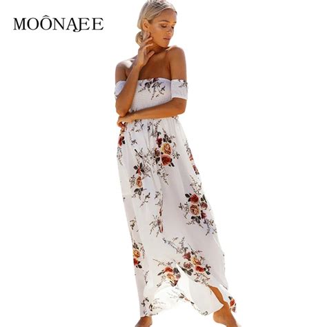 Moonajee Neue B Hmen Sommer Kleider Floral Bedruckte Frauen