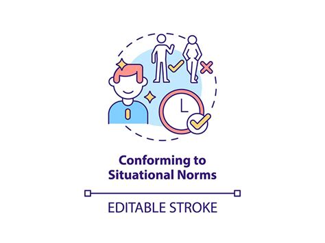 Conforming To Situational Norms Concept Icon By Bsd Studio ~ Epicpxls