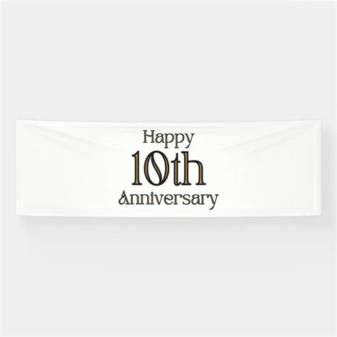 Vinyl Banners, 10 Anniversary, Light Box, Zazzle, Text, Personalised ...