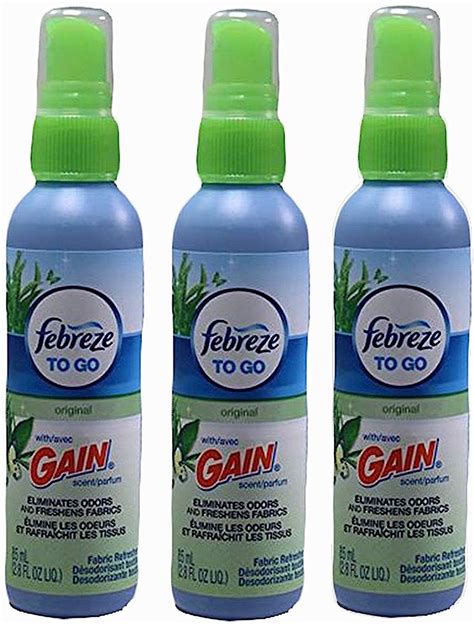 Fabric Deodorizers 172211 3 Febreze To Go Fabric Refresher Odor