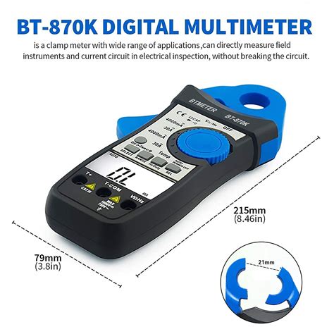 Btmeter Ma Ac Dc Stromzange Zangenamperemeter Zangenmultimeter