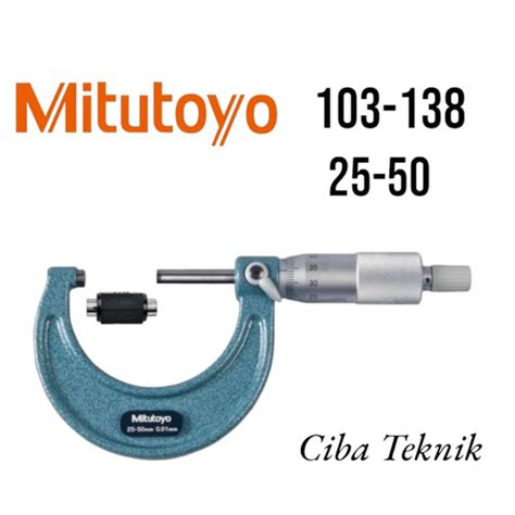 Jual Mitutoyo 103 138 Mikrometer Micrometer Luar Seri 103 Metrik 25