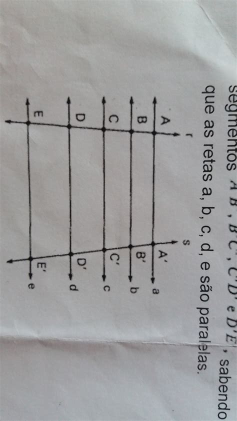 Na Figura Abaixo Os Segmentos AB BC CD E DE Medem Respectivamente 8 Cm