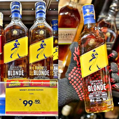 Whisky Johnnie Walker Blonde Ml Aqui Tem Pechincha