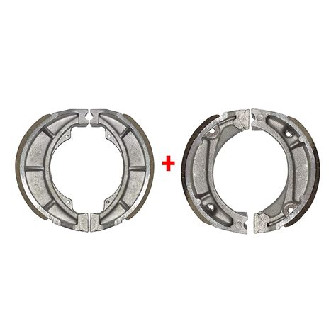 NIKAVI Motorcycle Front Rear Combo Brake Shoe Set Compatible For