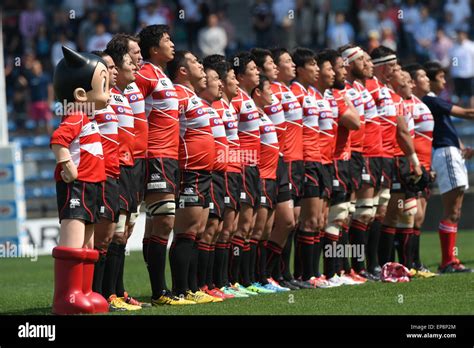 Tokyo, Japan. 2nd May, 2015. Japan team group line-up (JPN) Rugby ...