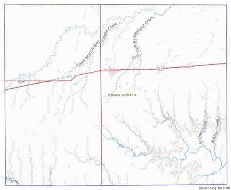 Map Of Kiowa County Kansas