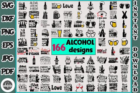 Alcohol Svg Alcohol Svg Bundle Drinking Svg Beer Svg