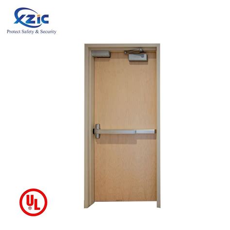 Xzic Ul Listed Minutes Fire Rated Wooden Door For Hotel Entry