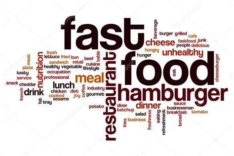 Fast food word cloud — Stock Photo © ibreakstock #122826506