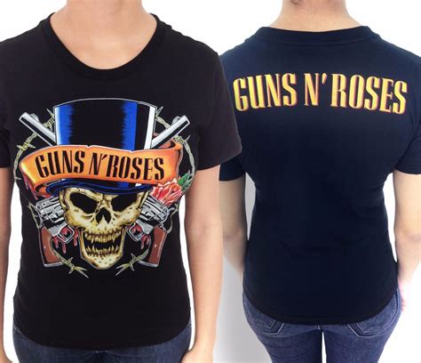 Camiseta Guns N Roses Feminina Baby Look Hard Rock Metal R Em