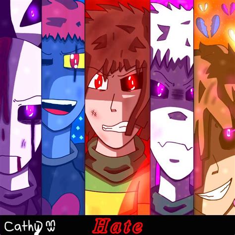 Hate Poster Glitchtale And Glitchtale Aus Amino