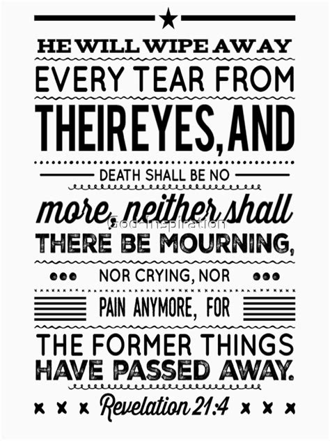 God Inspiration Revelation He Will Wipe Away Every Tear From