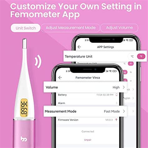 Femometer Vinca Ii Basalthermometer Bluetooth Im Basalthermometer