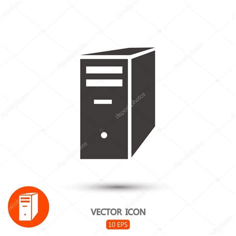 Computer Server Icon Stock Vector By Best D