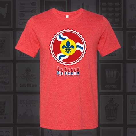 St. Louis Bottle Cap Shirt STL Beer Shirt St Louis Beer St - Etsy