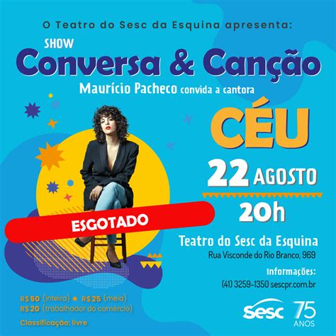 Ingressos Esgotados Show “conversa And Canção” Traz Cantora Céu Para O