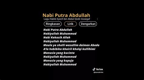 Lirik Lagu Sholawat Nabi Putra Abdullah Nabiyullah Muhammad Bahasa Arab Latin Dan Terjemahan