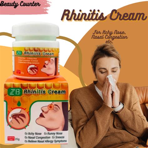 Authentic Rhinitis Cream Treatment Acute Chronic Allergic Rhinitis Sinusitis Nasal Ointment Nose