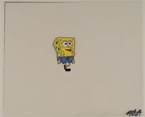 SpongeBob Walking Original Animation Production Art Cel