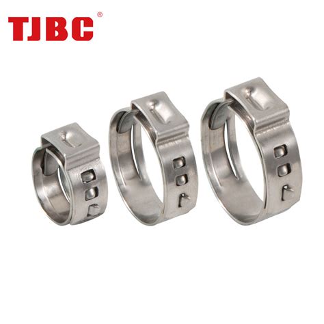 304ss Stainless Steel Pipe Tubing Clamp Single Ear Round Ring Safety