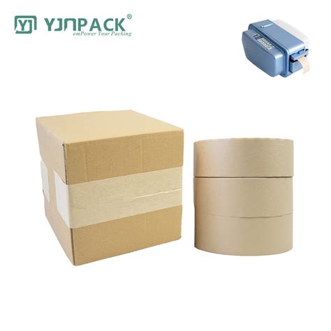 Bio Degradable Kraft Wet Water Activated Custom Brown Gummed Paper Tape