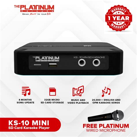 Platinum Ks Mini Sd Card Karaoke Player With English And