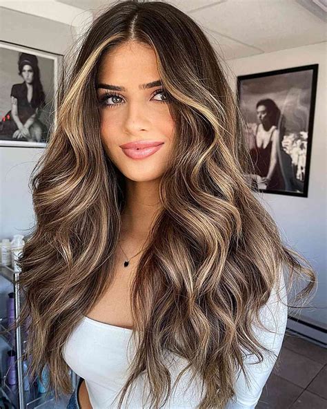 Stunning Blonde Balayage On Dark Brown Hair Brunette Hair With