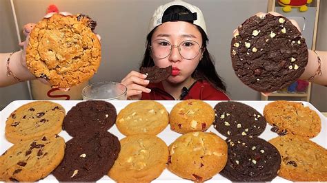 서브웨이쿠키 6종 12개 쿠키 먹방 Dessert Mukbang Youtube