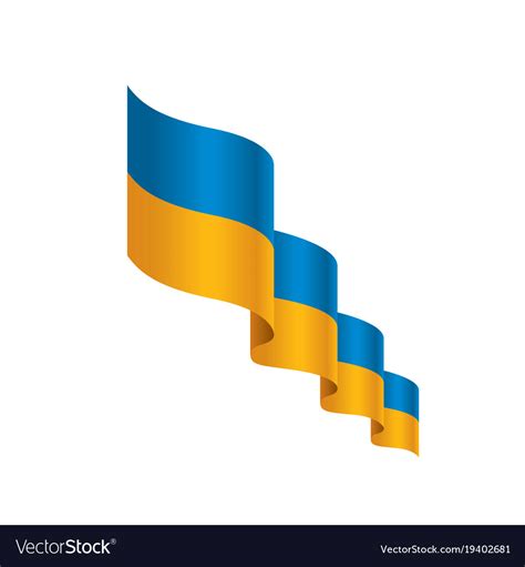 Ukraine flag Royalty Free Vector Image - VectorStock