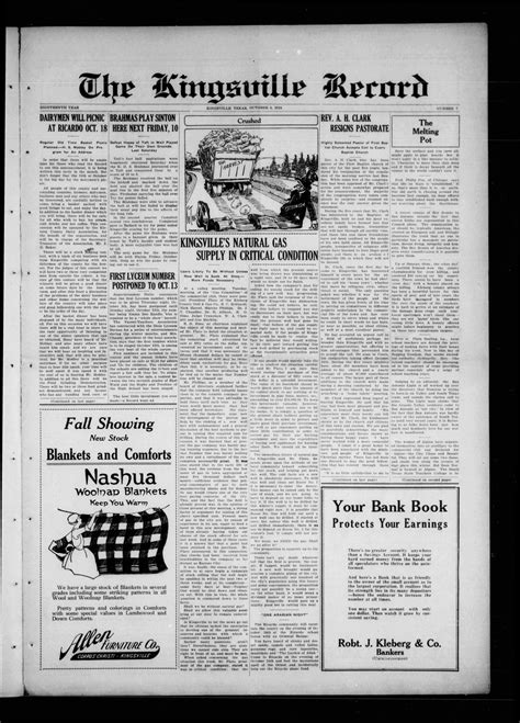 The Kingsville Record (Kingsville, Tex.), Vol. 18, No. 7, Ed. 1