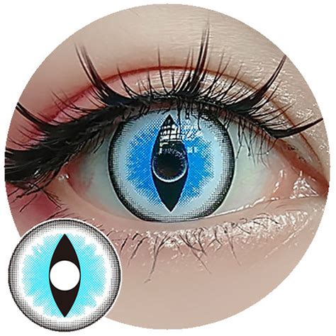 Blue Cat Eye Contacts With Prescription Till 6 00 Halloween Contacts