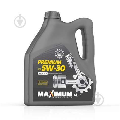 ᐉ Моторное масло Maximum Premium 5W-30 4 л • Купить в Киеве, Украине ...