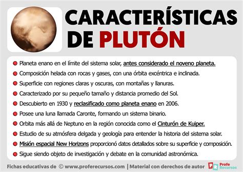 Características de Plutón