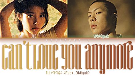 IU (아이유) - Can't Love You Anymore (Feat. OhHyuk) Lyrics (Color Coded ...