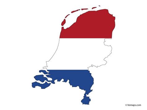 Flag Map of Netherlands | Free Vector Maps | Bandiera, Mappe, Paesi bassi