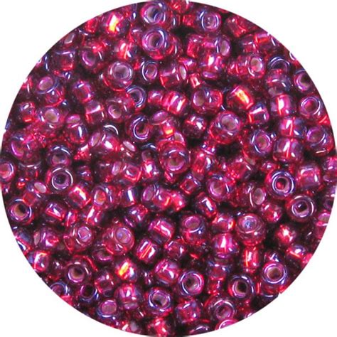 15 0 Japanese Seed Bead Silver Lined Cabernet AB 652 Garden Of Beadin