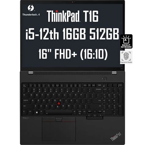 Lenovo ThinkPad T16 G1, 12th gen, Intel core i7, 512gb solid state ...